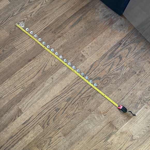 Super cute, silver and turquoise decorative belt - Picture 5 of 7